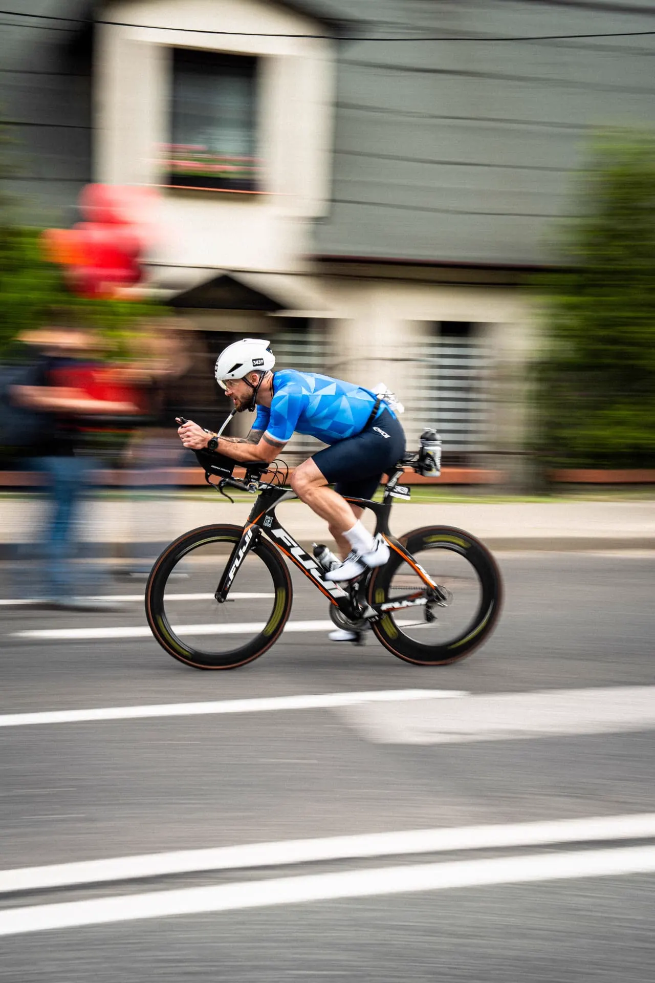 On the bike, Sport photography