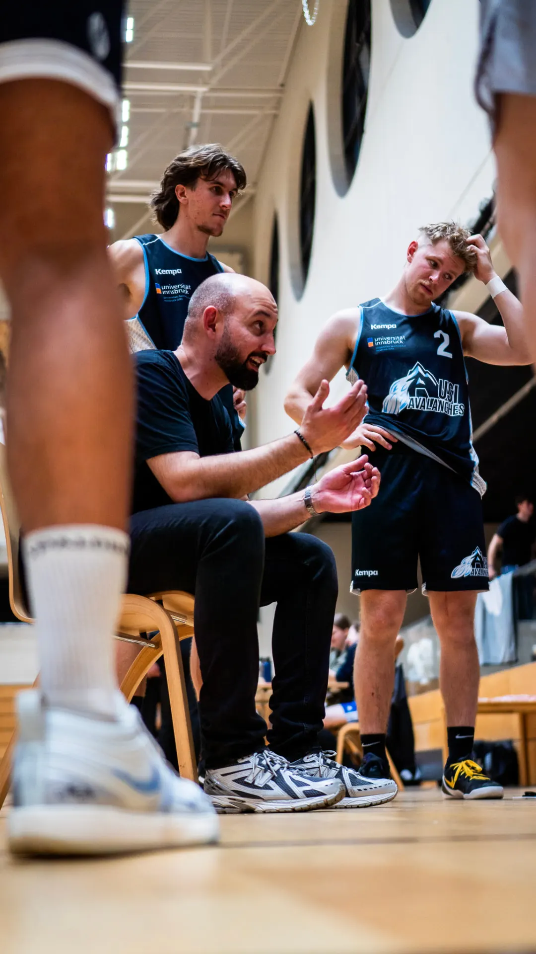 Team talk, Sport photography